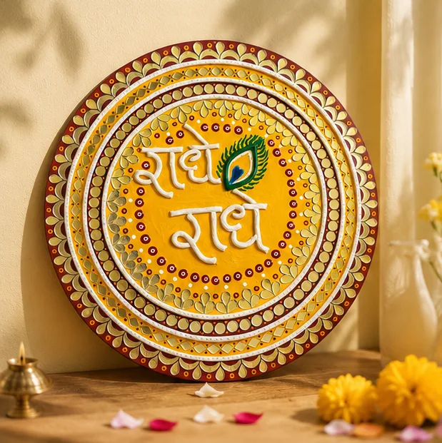 Radhe Radhe Wall Hanging view 3