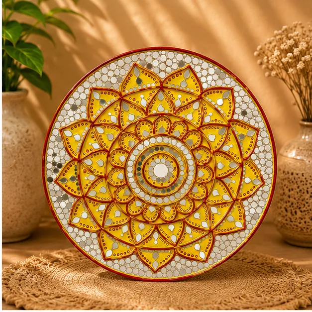 Golden Sunburst Mandala view 3